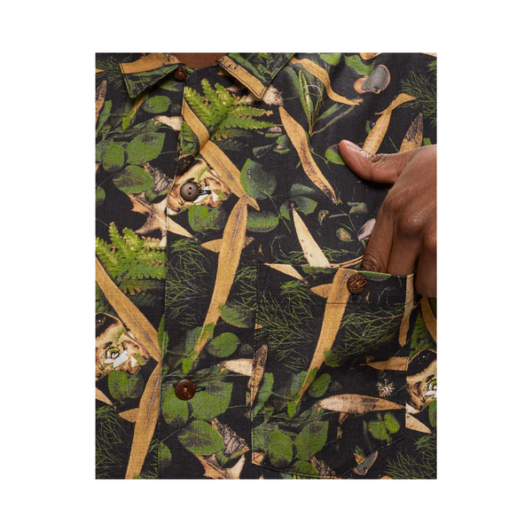 Carhartt Lumen Camicia Manica Corta Black Lumen Print