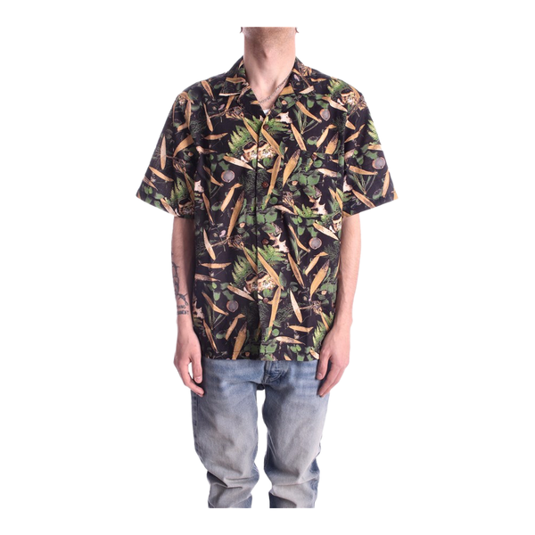 Carhartt Lumen Camicia Manica Corta Black Lumen Print