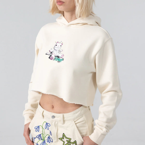 Ripndip Travis Cropped Felpa Cappuccio Natural