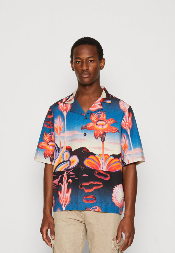 Edwin Hana No Shita Camicia Manica Corta