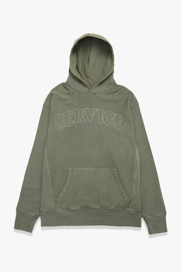 Service Works Arch Logo Felpa Cappuccio Olive