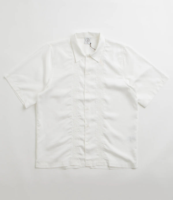 Polar Skate Co. Double P Camicia Manica Corta Cloud White