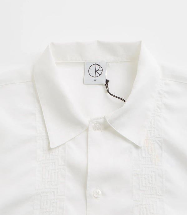 Polar Skate Co. Double P Camicia Manica Corta Cloud White